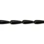 Obsidienne goutte 6x16mm x 40cm