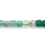 Agata verde sfumata cubo sfaccettato 2.5mm x 39cm