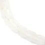 Jade branco gota 6x16mm x 40cm