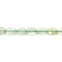 Faceted oval prehnite 6x8mm x 39cm