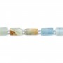 Calcite azul barroca 7x11mm x 39cm (28 peças)
