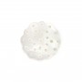 White mother-of-pearl openwork rosette 15mm x 1pc