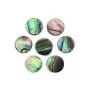 Cabochon Abalone tondo piatto 8mm x 1pz