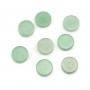 Aventurin-Cabochon, flach rund 12mm x 2 Stück