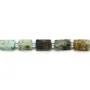 Turquoise africaine en forme de baroque 9x11mm x 43cm