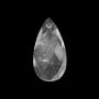 Pendentif Cristal de roche goutte facetté 13x25mm x 1pc