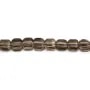 Smoky quartz faceted cube 2mm x 39cm
