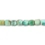 Faceted Peruvian turquoise cube 2.5mm x 38cm