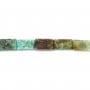 Türkis afrikanisches Rechteck 2x4mm x 39cm