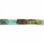 Turquesa africana rectangular 2x4mm x 39cm