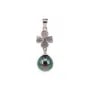Pendente Perle Tahiti argento 925 con gancio 12mm x 1pz