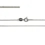 Catena a maglia quadrata 0.7mm in Argento 925 rodio x 45cm