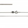 Cadena de malla cuadrada 0.7mm en Plata 925 rodinada x 40cm