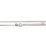 Cadena de plata 925 facetada en forma de serpiente 0.9mm x 45cm