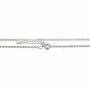Catena a maglia rotonda da 2 mm in argento 925 lunga 45 cm