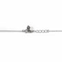 Collier en argent 925 & perles de quartz fumé x 1pc