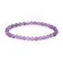 Bracelet Améthyste rond 6mm - Elastique x 1pc