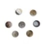 Boswana agate cabochon, round shape, 8mm x 4pcs