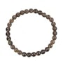 Bracciale in quarzo fumé tondo 6mm - Elastico x 1pz