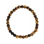 Pulsera Ojo de Tigre redonda 6mm - Elástica x 1ud