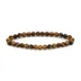 Pulsera Ojo de Tigre redonda 6mm - Elástica x 1ud