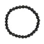 Bracciale in ossidiana tonda 6mm - Elastico x 1pz