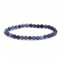 Bracelet Sodalite rond 6mm - Elastique x 1pc