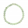 Bracelet Préhnite rond 6mm - Elastique x 1pc