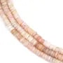 Pink opal rondelle heishi 5-6mm x 40cm
