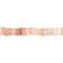 Pink opal rondelle heishi 5-6mm x 40cm