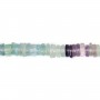 Fluorita rondelle heishi 5mm x 40cm