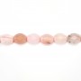Faceted oval opal on thread 6x8mm x 40cm