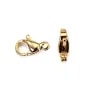 Fermoir Mousqueton 5x10mm - Aço Inoxidável 304 dourado x 4pcs
