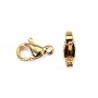 Clasp Carabiner 6x12mm - Stainless Steel 304 gold x 4pcs