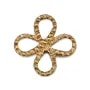 Spacer Raw brass Clover 8mm x 10pcs