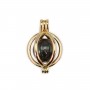 Bélière Cage pour perle (8mm) - 20mm - Doré x 1pc
