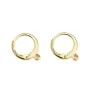 Brinco crioulo redondo de 12mm - Aço Inoxidável 304 dourado x 4pcs
