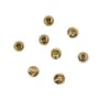 Esfera estriada em latão bruto 4mm x 20pcs