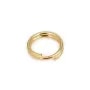 Anillos dobles 7x0.5mm - Acero Inoxidable 304 dorado x 10 unidades
