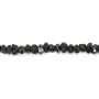 Diamante negro en bruto 3-4mm x 42cm