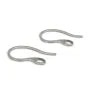 Crochet d'oreilles 11x22mm - Acier Inox 304 x 6pcs