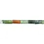 Agate d'Inde multicolore, en forme de tube 2 * 4mm x  40cm