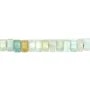 ```html
Amazonit facettierte hexagonale Rondelle 3x6mm x 38cm
```