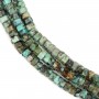 Turquoise Africaine rondelle hexagonale facetté 3x6mm x 38cm
