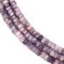 ```html
Lepidolith facettierte hexagonale Rondelle 3x6mm x 38cm
```