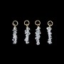 Anhänger Herkimer (Diamantquarz) roh 3x11mm - Gold gefüllt x 1 Stück