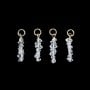 Colgante Herkimer (cuarzo diamante) en bruto 3x11mm - Gold Filled x 1pc