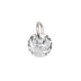 Charme Zircone cubique tondo brillante 5mm - Argento 925 rodio x 2 pezzi