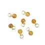 Breloque Citrine rond 4mm - Gold Filled x 1pc