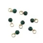 Breloque Malachite rond 4mm - Gold Filled x 1pc